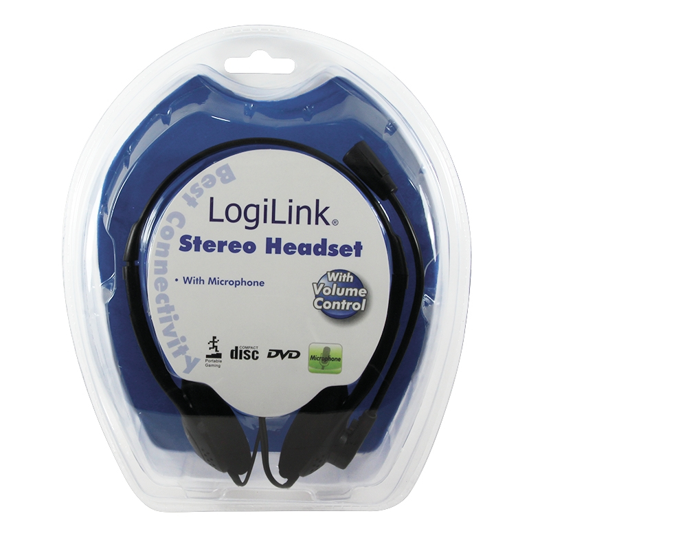 LogiLink Stereo Headset Earphones with Microphone – image 2