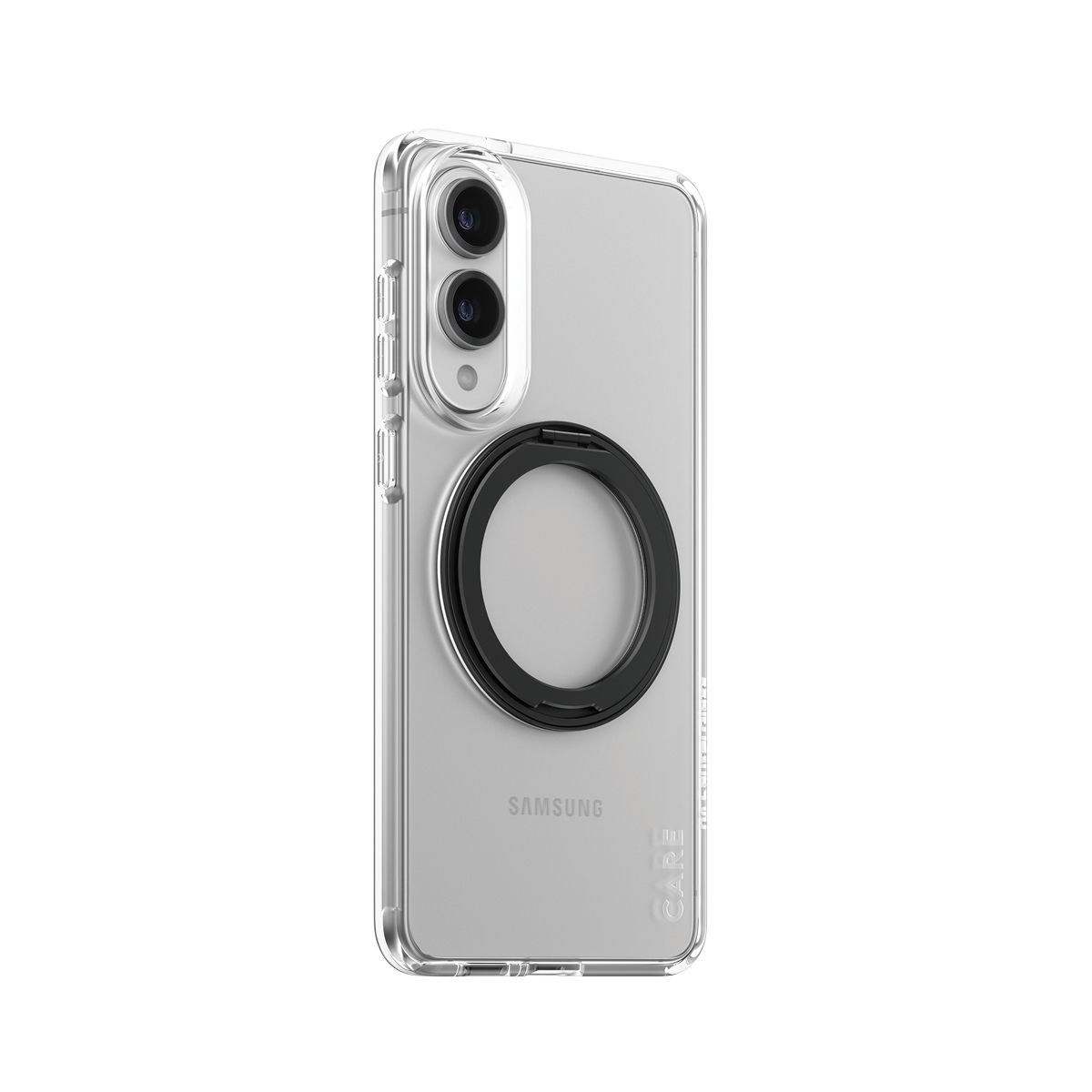 PanzerGlass CARE by ® Feature Case Transparent w. Black Kickstand & Qi Compatible Samsung S25 Edge custodia per cellulare Cove