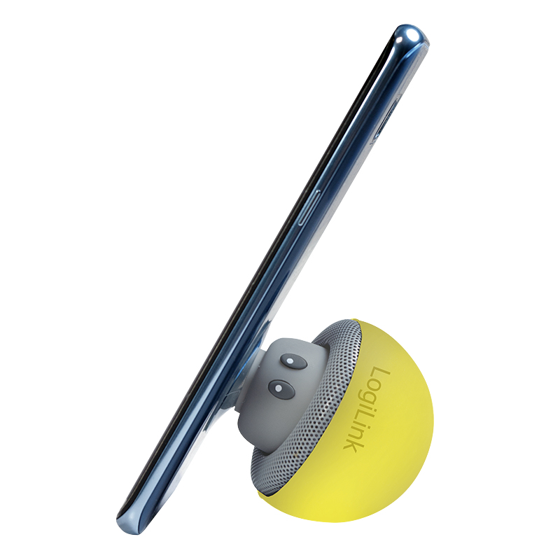 LogiLink SP0054YW portable/party speaker Grey, Yellow 3 W image 2
