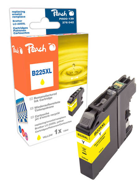 Peach PI500-139 ink cartridge 1 pc(s) Compatible High (XL) Yield Yellow