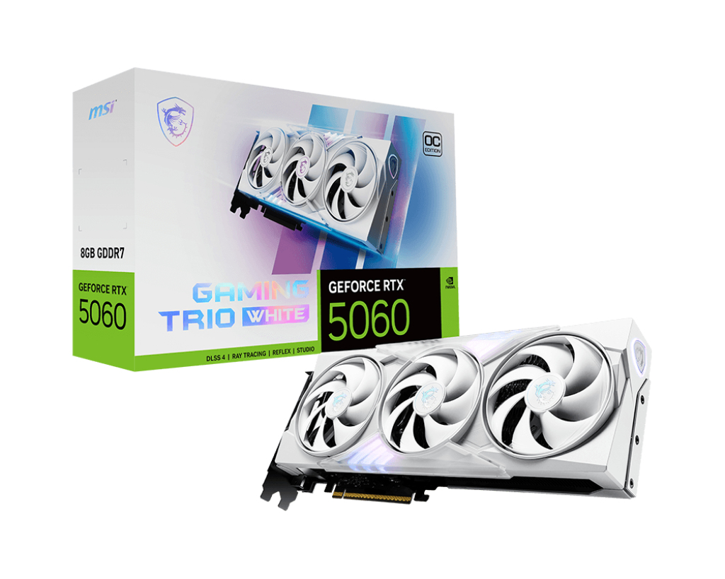 MSI GeForce RTX 5060 8G GAMING TRIO OC WHITE – image 1