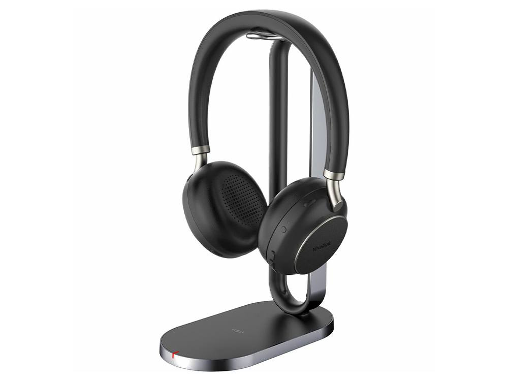 Yealink TEAMS-BH76-CH-BL headphones/headset Wireless Head-band Calls/Music USB Type-A Bluetooth Charging stand Black – image 3
