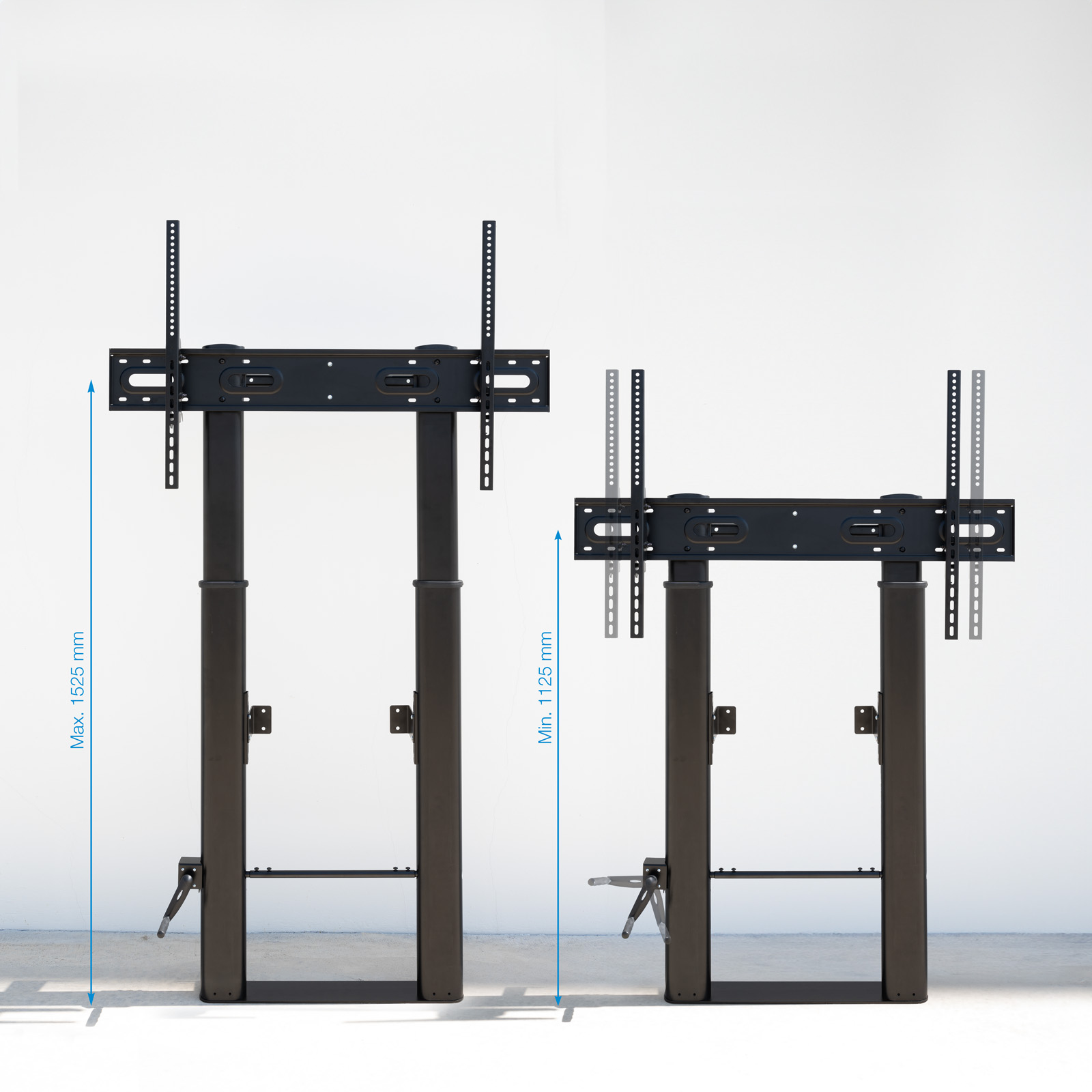 TooQ Lottus Fixed Floor/Wall Mount with Height Adjustment for Screens 60‘-100’, Black – image 3
