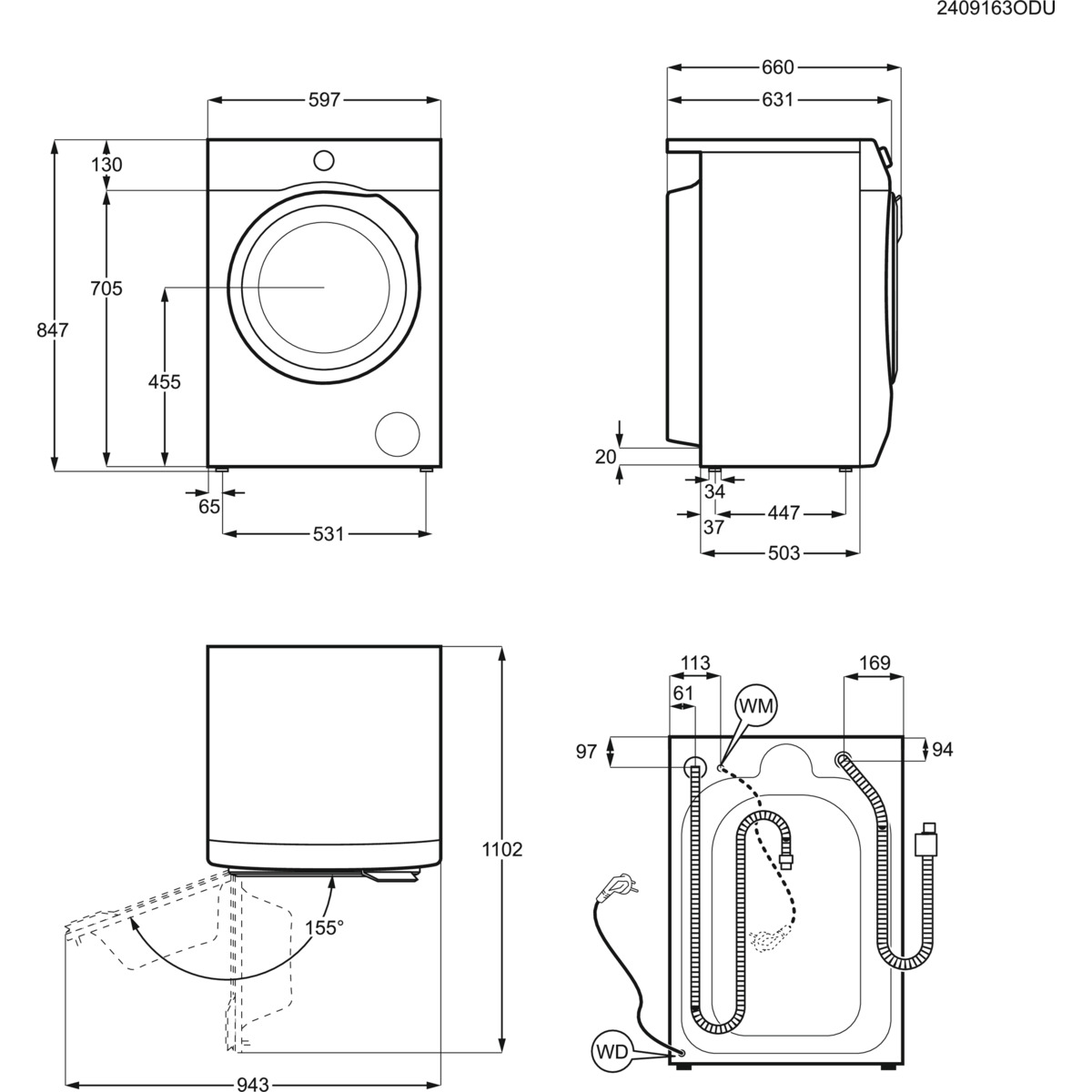 Electrolux EW7F4422CT washing machine Front-load – image 4