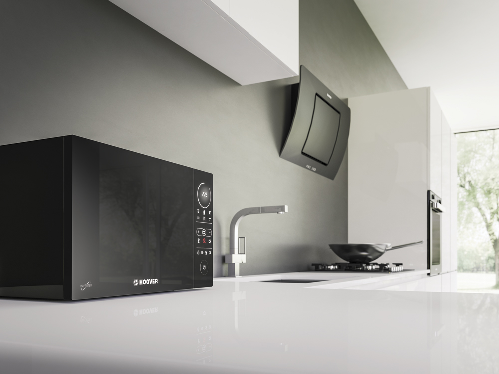 Hoover Chefvolution HMGI25TB Black Grill microwave Countertop – image 2