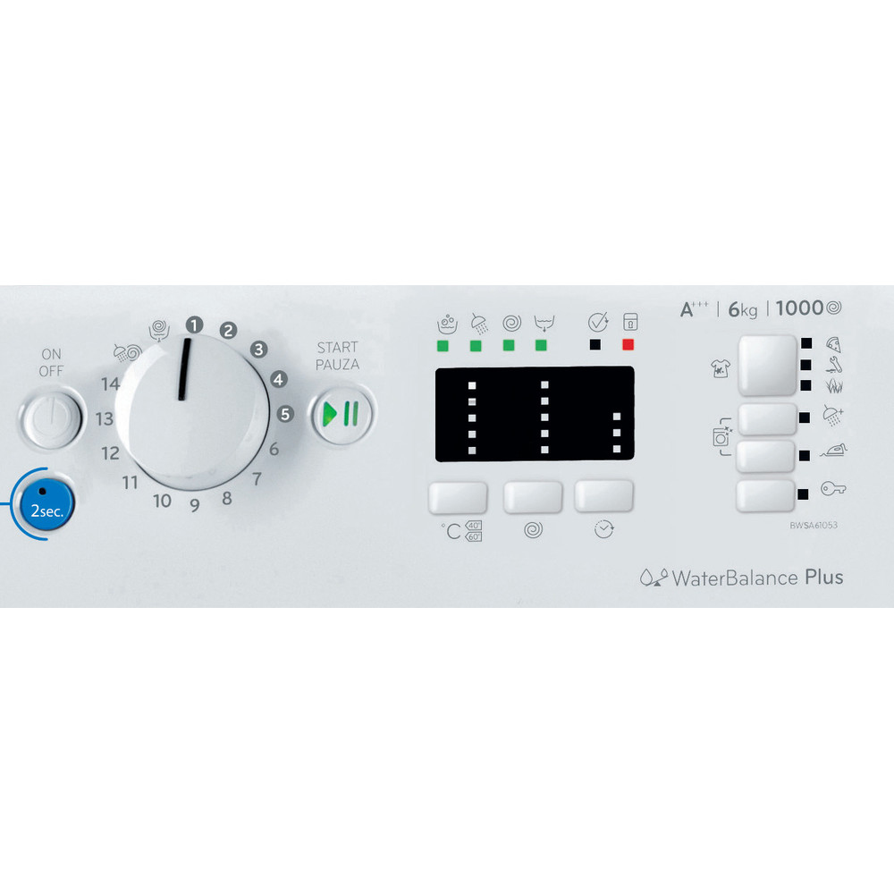Indesit BWSA 61053 W PL – image 2