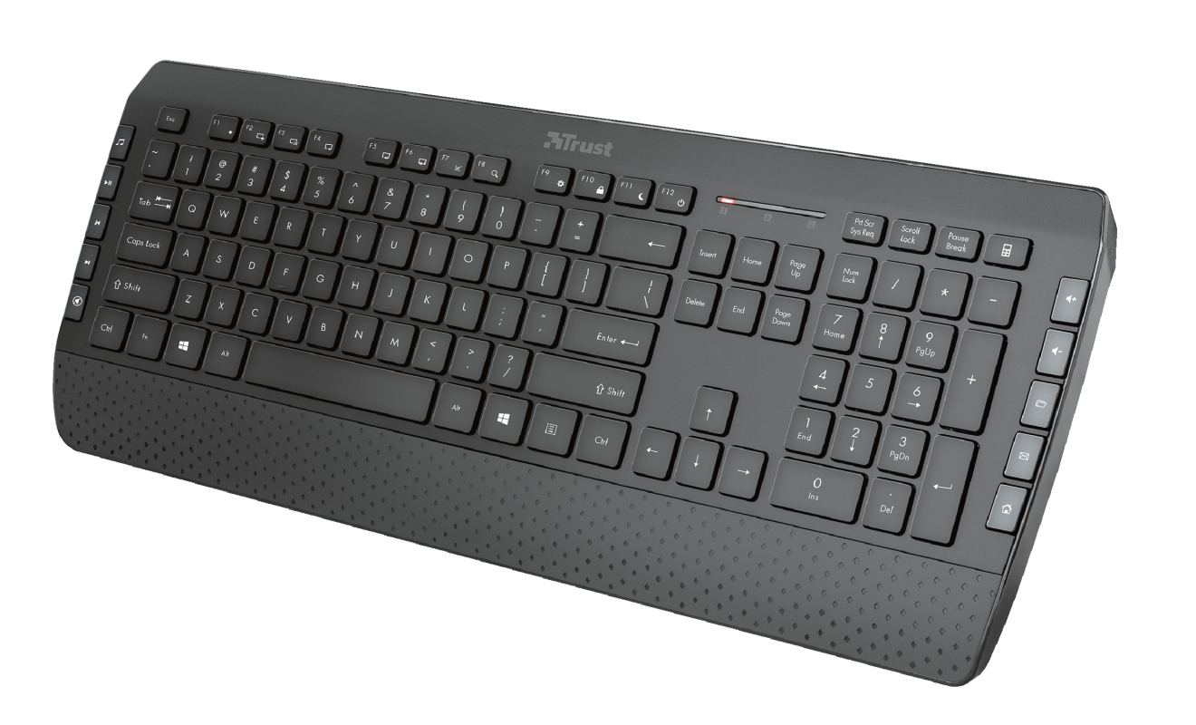 Trust Tecla-2 keyboard Mouse included Universal RF Wireless German Black – image 8