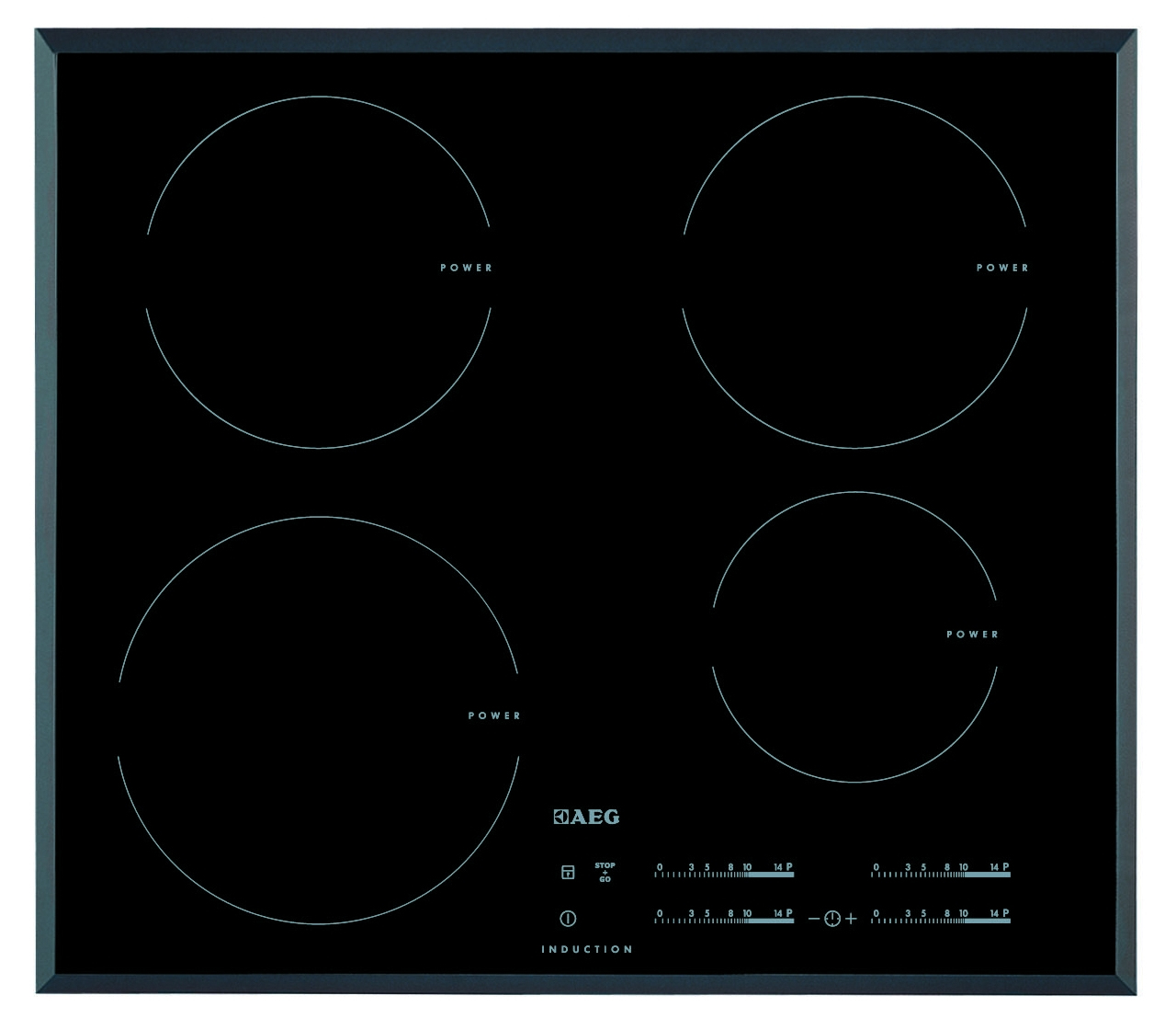 AEG HK654200FB Black Built-in Zone induction hob 4 zone(s)