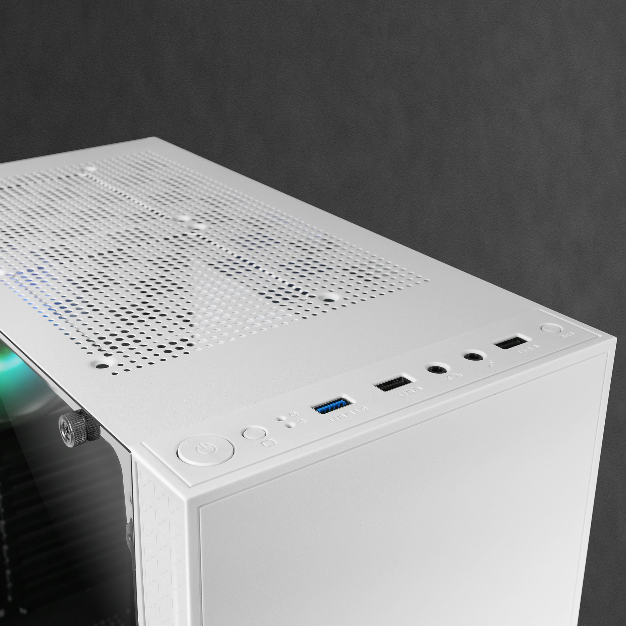 Mars Gaming MC-U3 White PC Gaming ATX XL Case Front Triple ARGB – image 4
