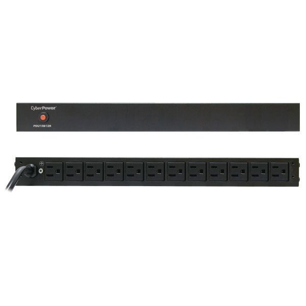 CyberPower PDU15B12R power distribution unit (PDU) 12 AC outlet(s) 1U Black – image 2