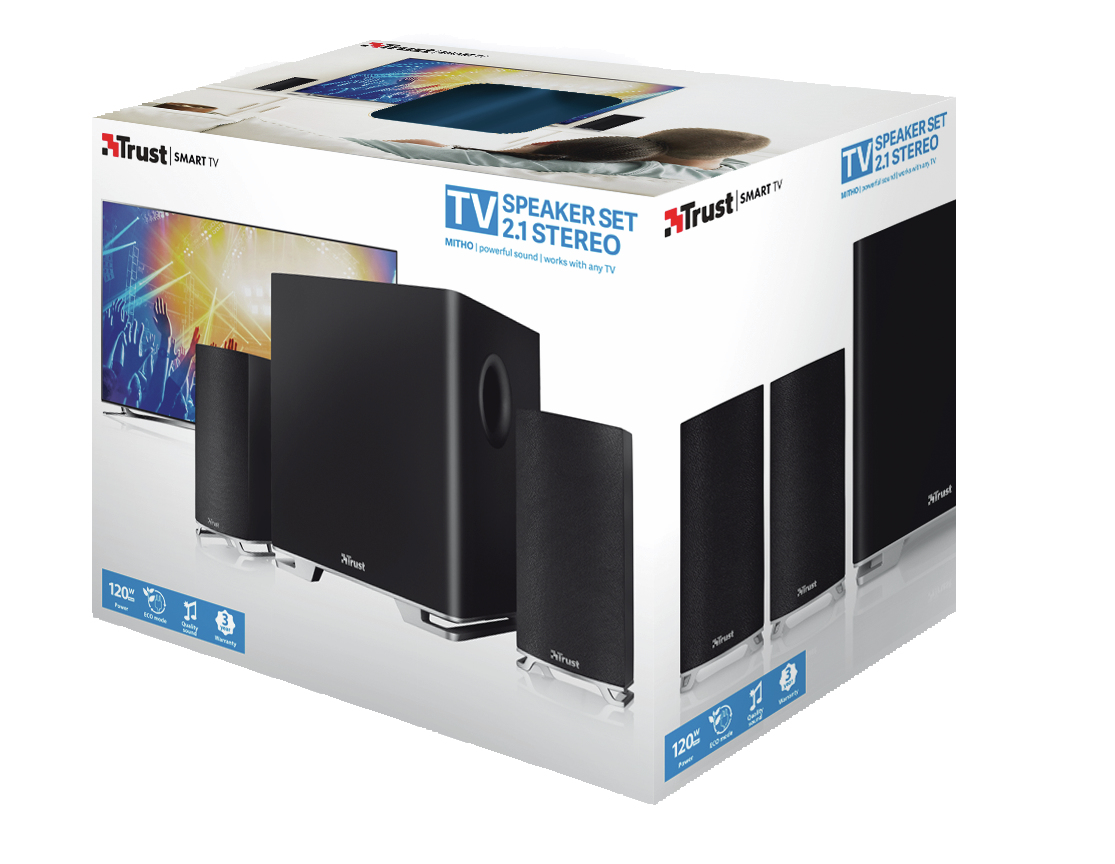 Trust Mitho speaker set 60 W Universal Black 2.1 channels image 4