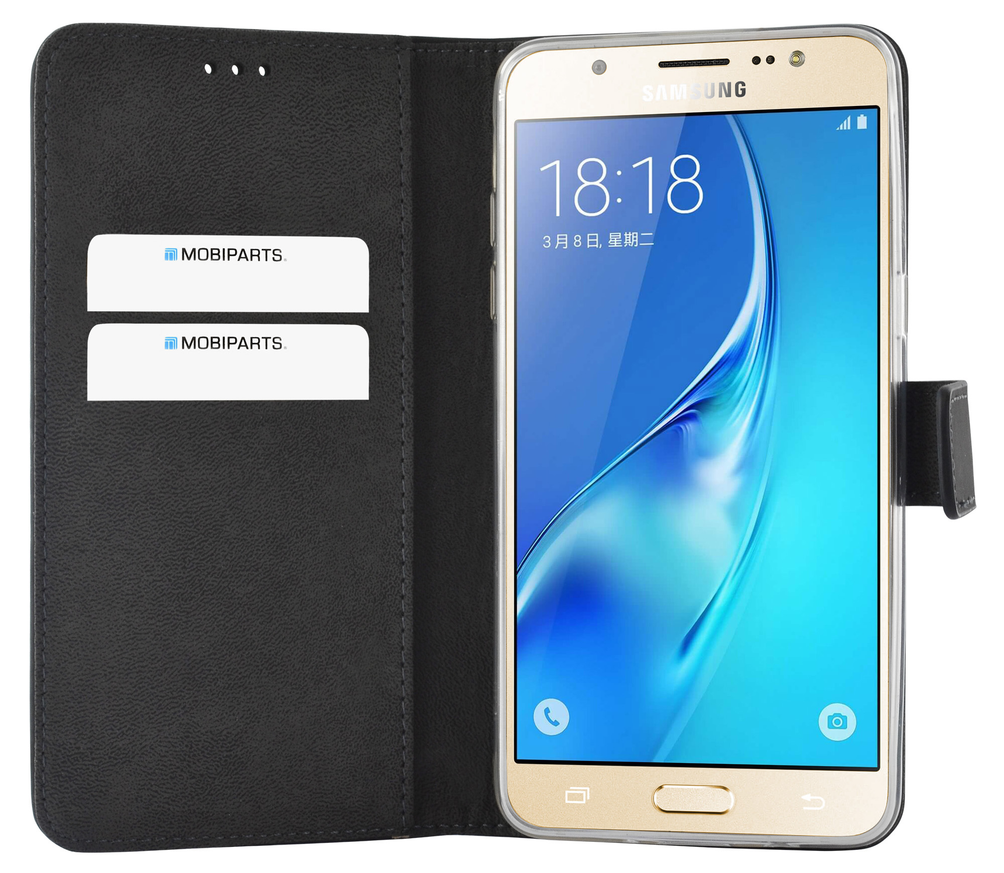 Mobiparts Premium Wallet TPU Case Samsung Galaxy J5 (2016) Black – image 4
