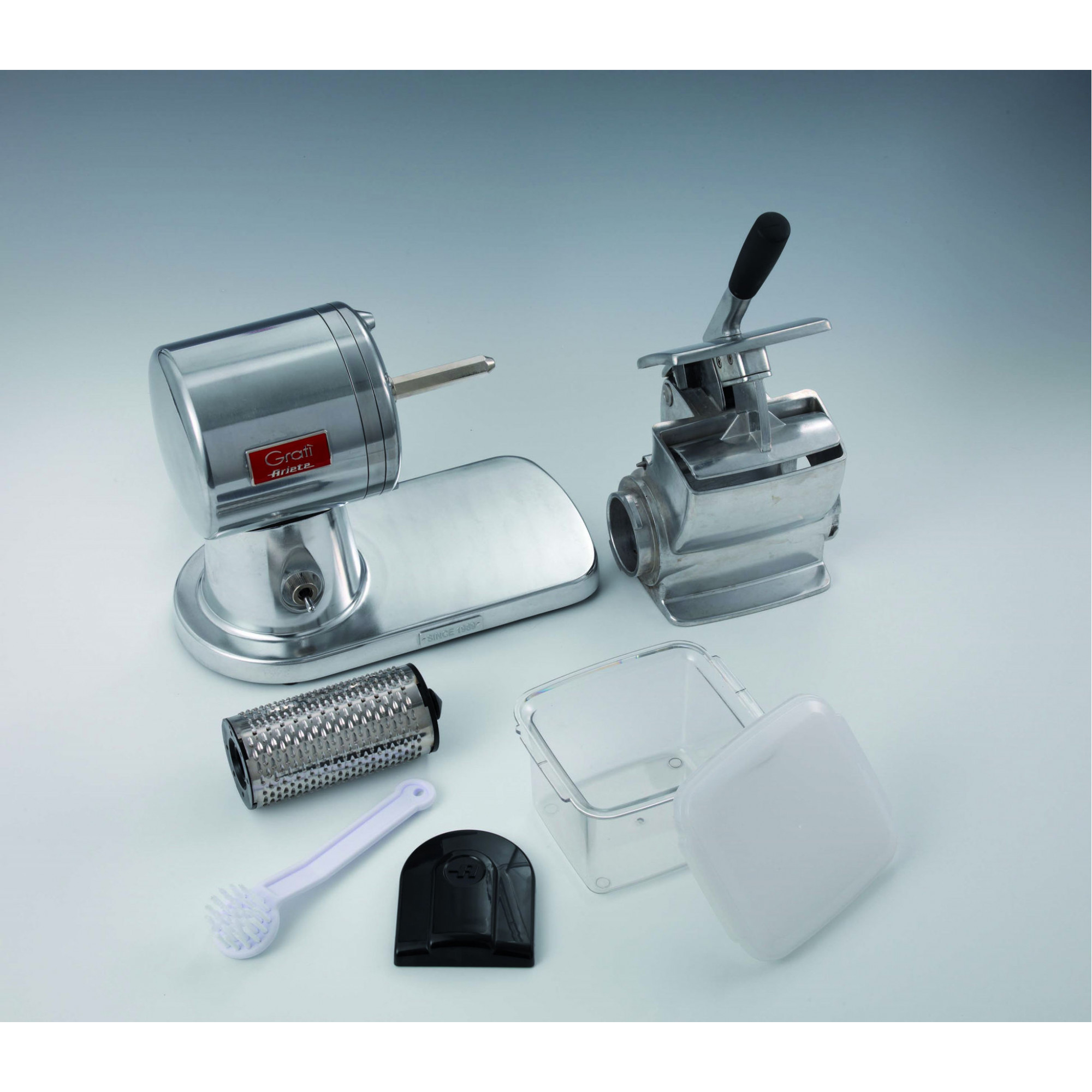Ariete 449 Gratì Superior - Professional Electric Grater - cheese, bread, chocolate, dried fruit - Die-cast aluminum - 350 Watt - Silver – image 5