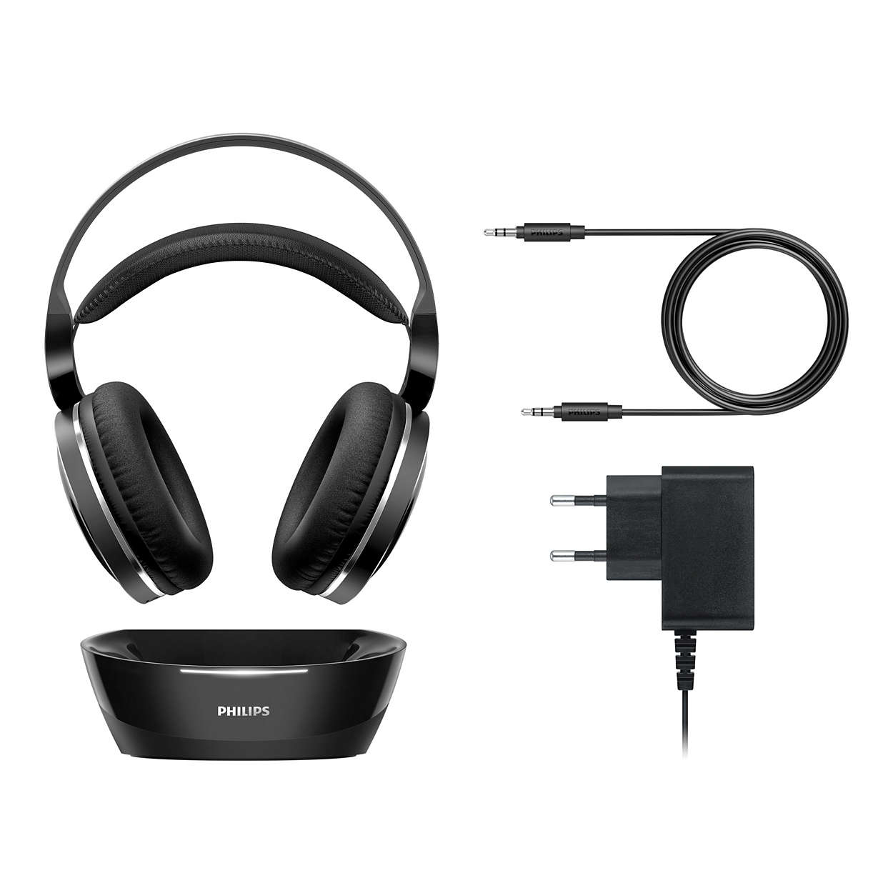 Philips SHD8800/79 headphones/headset Wired & Wireless Head-band Music Charging stand Black – image 2