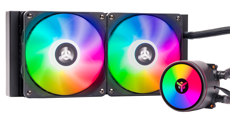itek EVOLIQ 240 V2 ARGB Processor Liquid cooling kit 12 cm Black image 1
