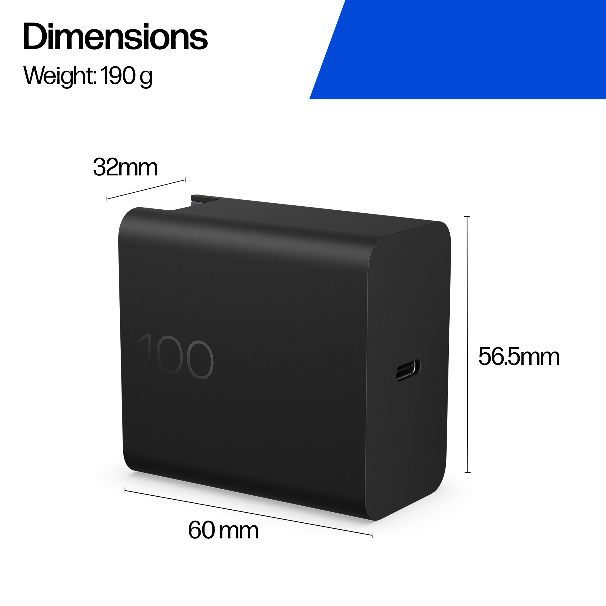 HP 100W GaN Wall Charger – image 4