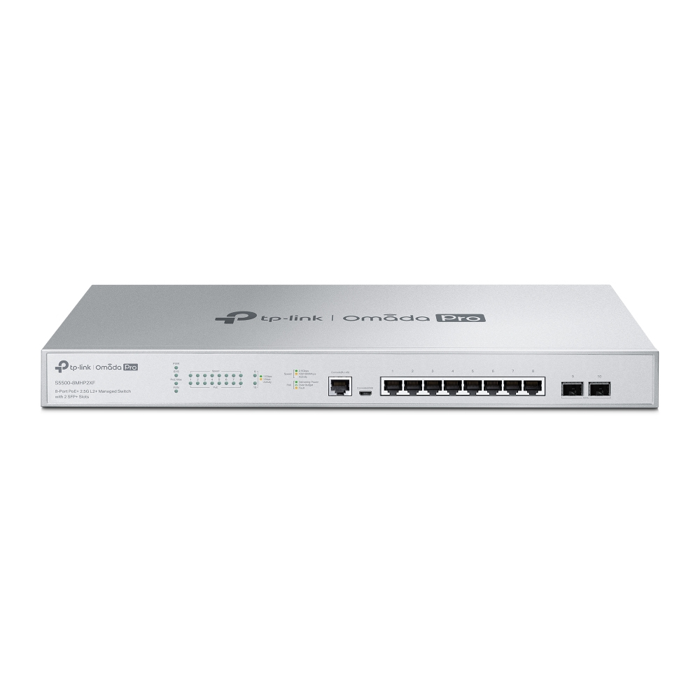 OMADA PRO 8-P POE 2.5G SWITCH 8X2.5G POE+ 2X10G SFP+ 240 W POE