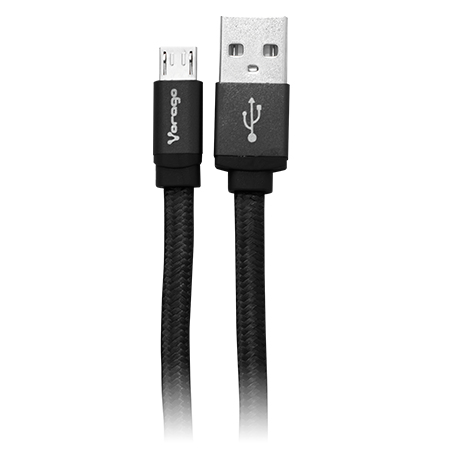 CABLE VORAGO USB 20 A MICRO USB 2 METROS NEGRO CAB-212 - CAB-212-BK