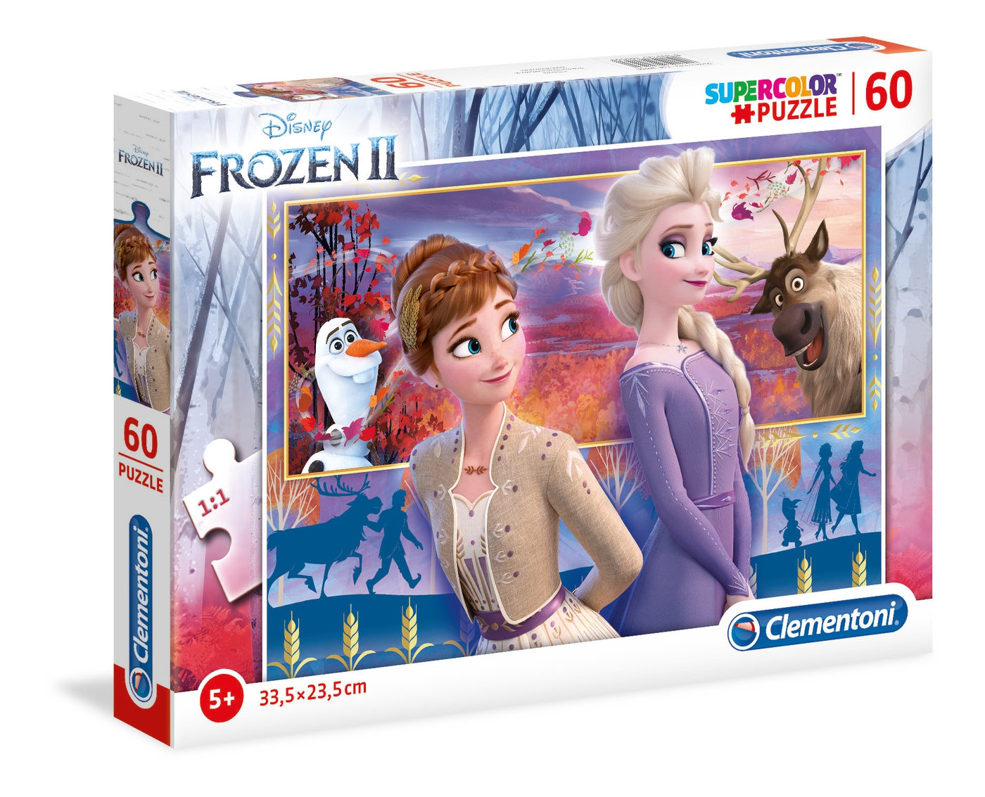 Clementoni 26056 puzzle Puzzle di contorno 60 pz Cartoni