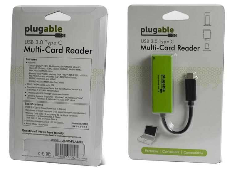 Plugable Technologies USB C SD Card Reader - Driverless USB C Card Reader for SD, Micro SD, MMC, or MS Cards (Compatible with Thunderbolt and USB-C MacBook Pro, – image 3