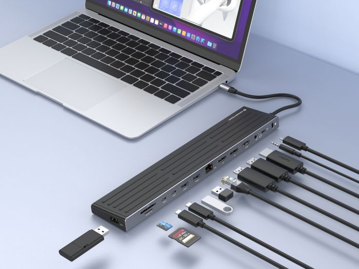 Conceptronic DONN32BD 14-in-1 USB-C MST Docking Station, HDMI 4K – image 5