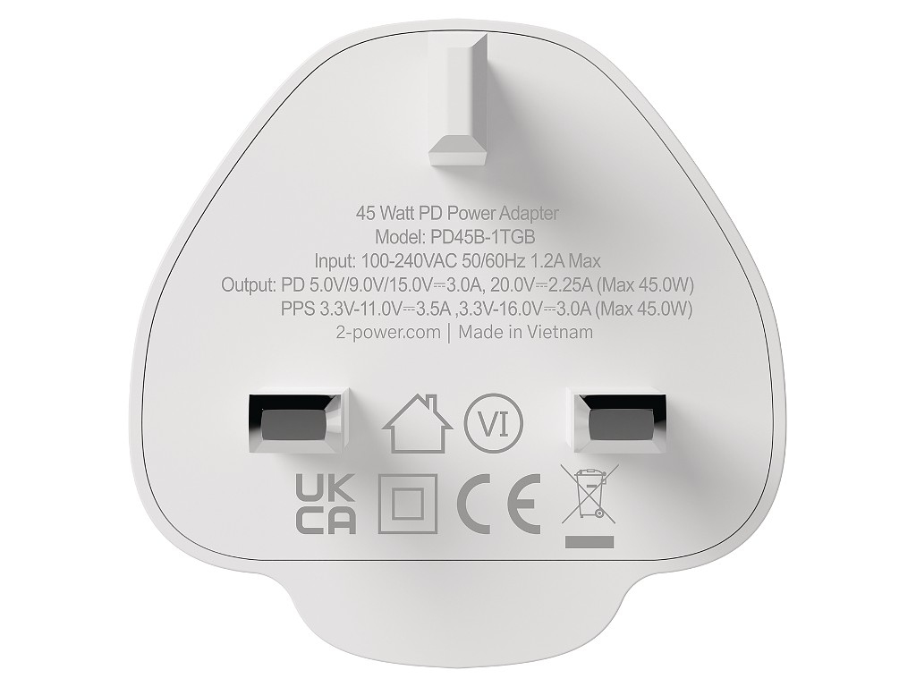 2-Power 2PWC45W01G-UK mobile device charger – image 5
