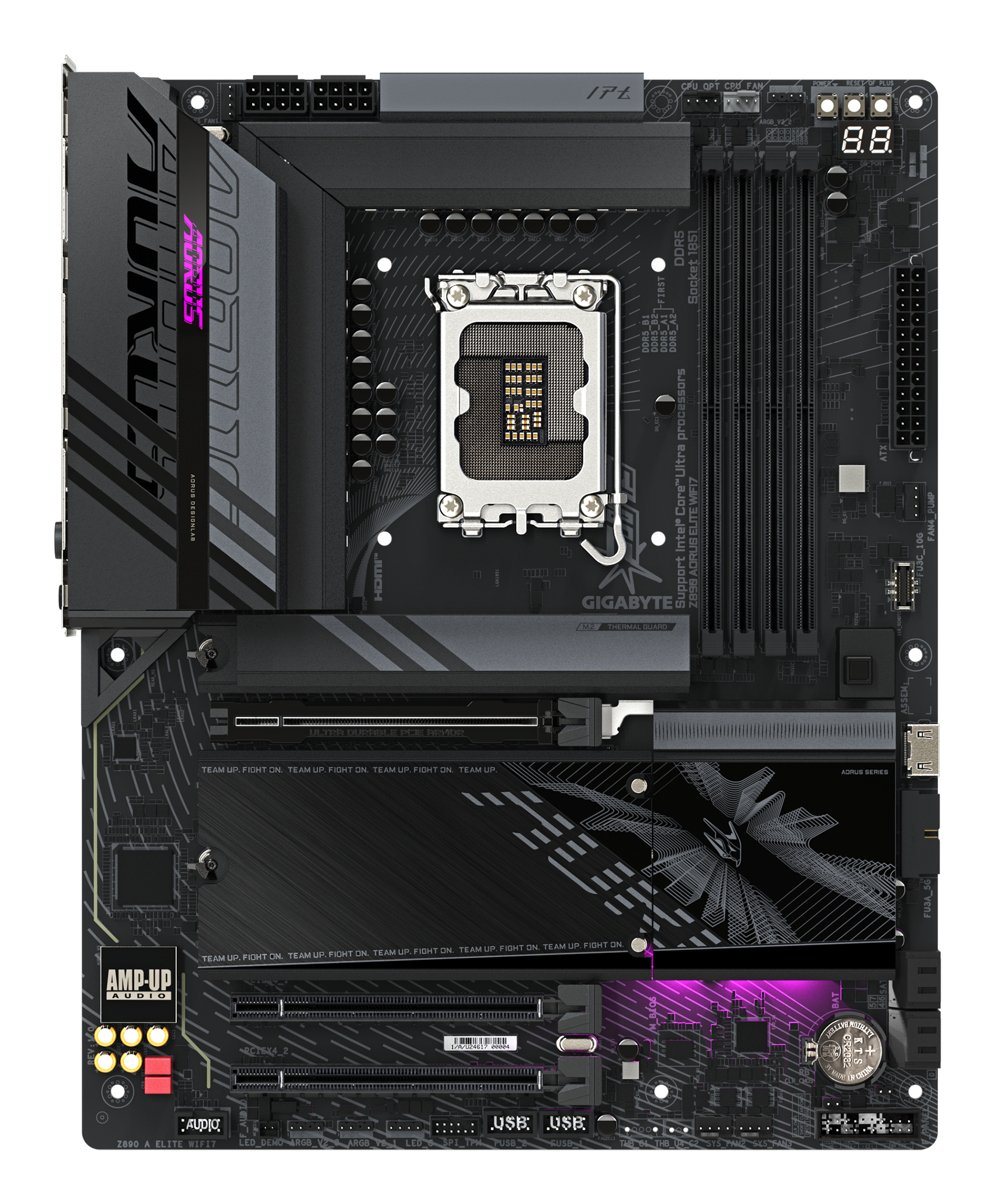 Tarjeta Madre Gigabyte Z890 AORUS ELITE WIFI7 - Socket 1851 - 4xDDR5 - 5600/7600(OC)/9200(OC)MHz - DisplayPort - ATX - Z890 A ELITE WIFI7 Tarjeta Madre Gigabyte Z890 AORUS ELITE WIFI7 - Socket 1851 - 4xDDR5 - 5600/7600(OC)/9200(OC)MHz - DisplayPort - ATX - Z890 A ELITE WIFI7