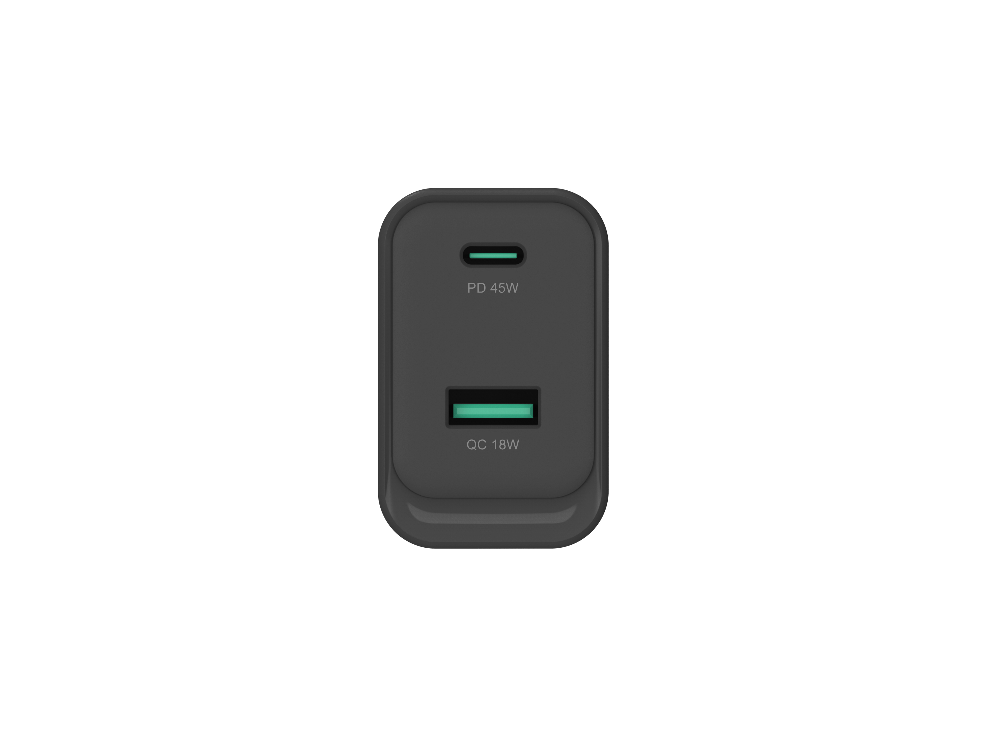 CONCEPTRONIC Ladegerät 2Port GaN USB-C/-A    45WPD3.0/PPS sw