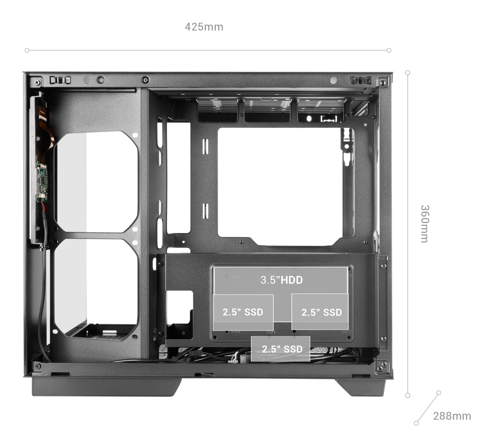 Mars Gaming MCMIRAGEW computer case Midi Tower White – image 7