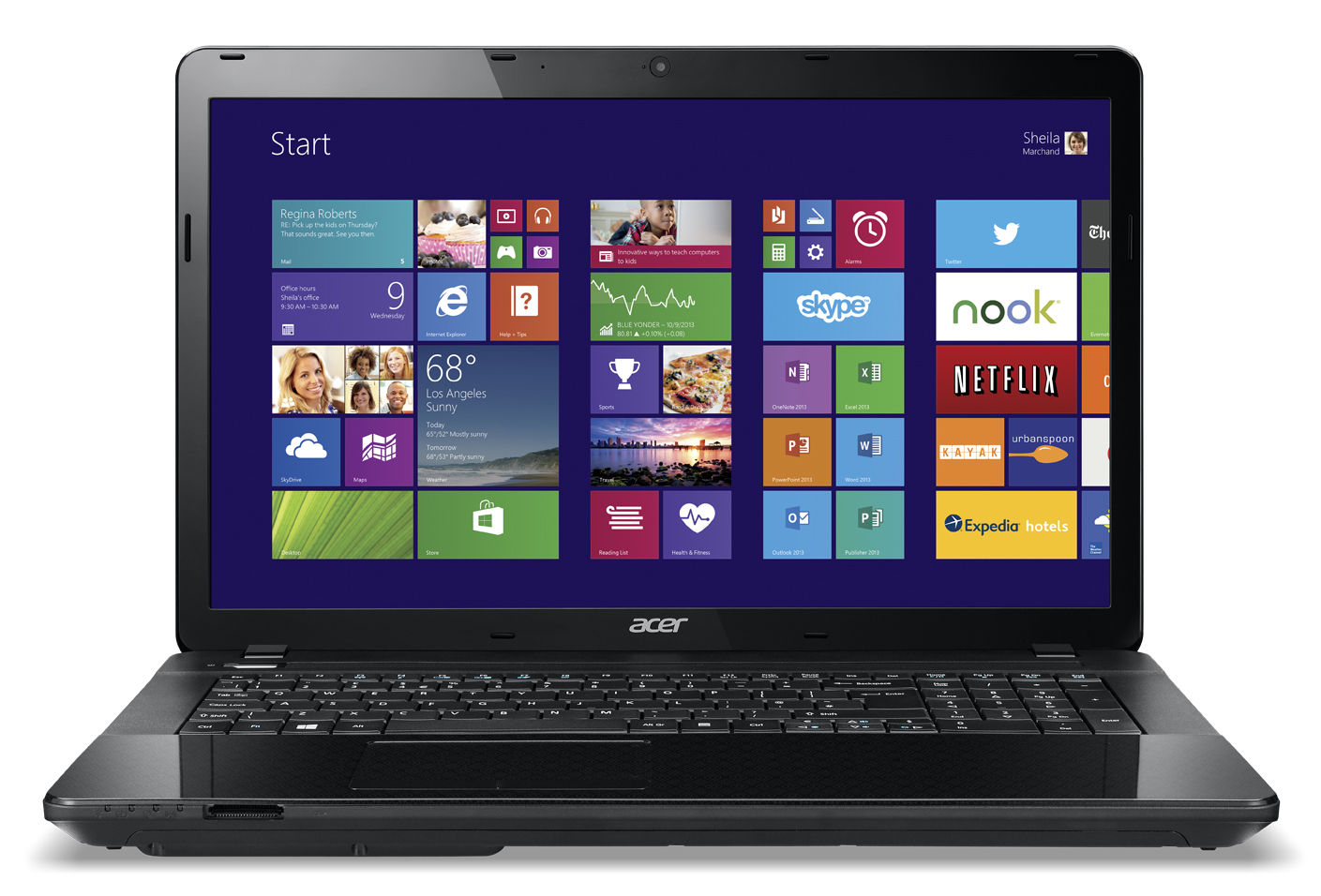 Acer Aspire 772G-54206G50Mnsk Intel® Core™ i5 i5-4200M Laptop 43.9 cm (17.3") HD+ 6 GB DDR3-SDRAM 500 GB HDD Windows 8.1 Black, Silver – image 1