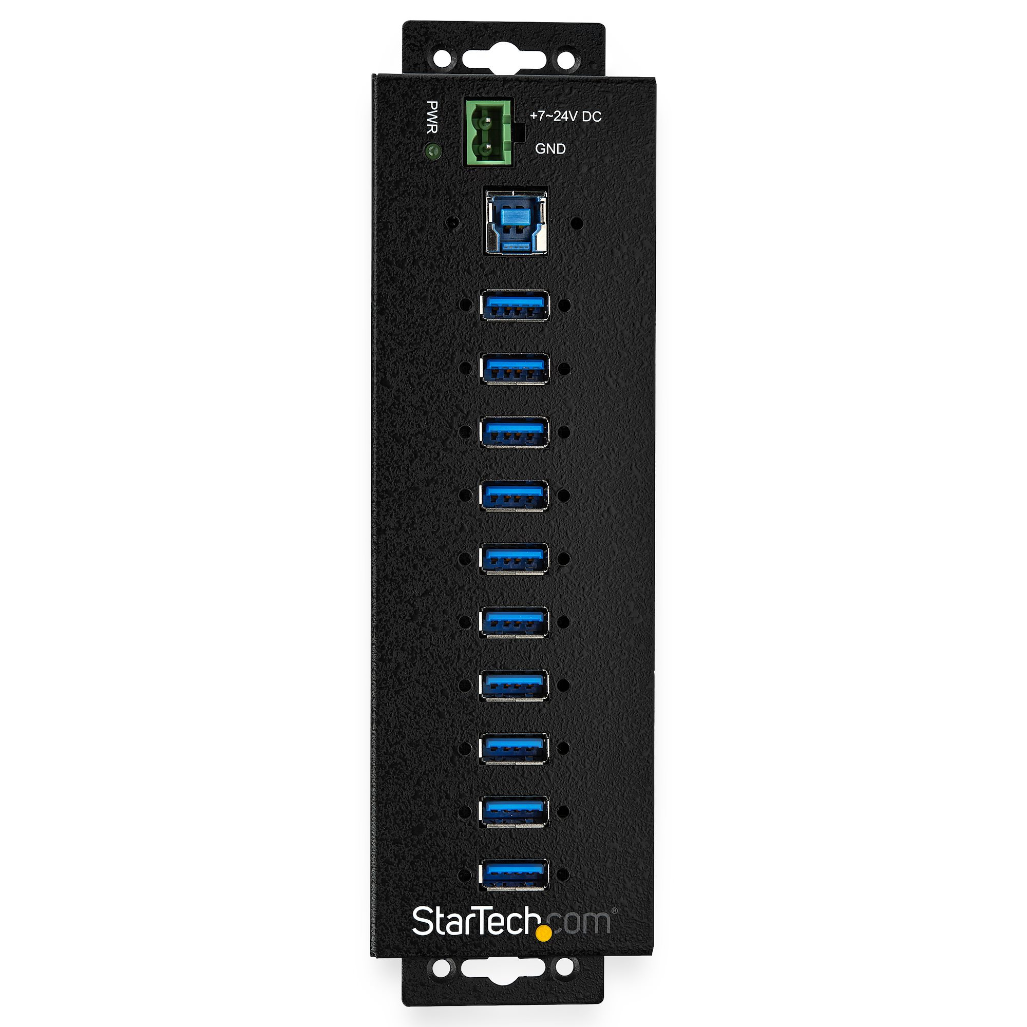 HUB Industrial StarTech.com - USB 3.0 - 10 Puertos USB 3.1 - Adaptador de Alimentación - Negro - HB30A10AME HUB Industrial StarTech.com - USB 3.0 - 10 Puertos USB 3.1 - Adaptador de Alimentación - Negro - HB30A10AME