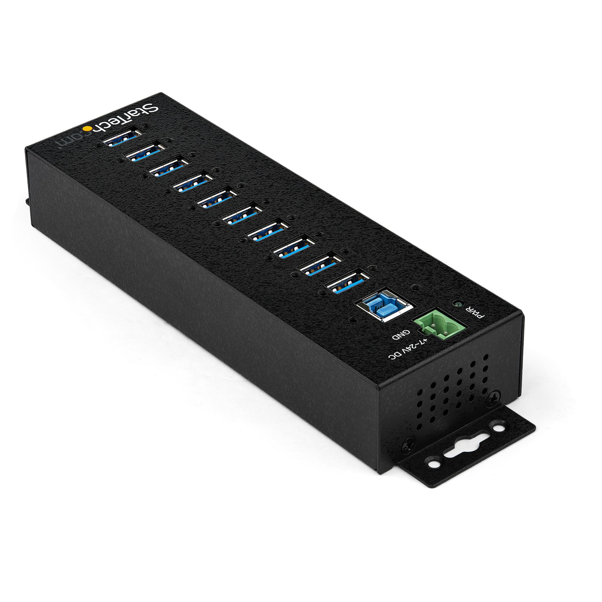 HUB Industrial StarTech.com - USB 3.0 - 10 Puertos USB 3.1 - Adaptador de Alimentación - Negro - HB30A10AME HUB Industrial StarTech.com - USB 3.0 - 10 Puertos USB 3.1 - Adaptador de Alimentación - Negro - HB30A10AME