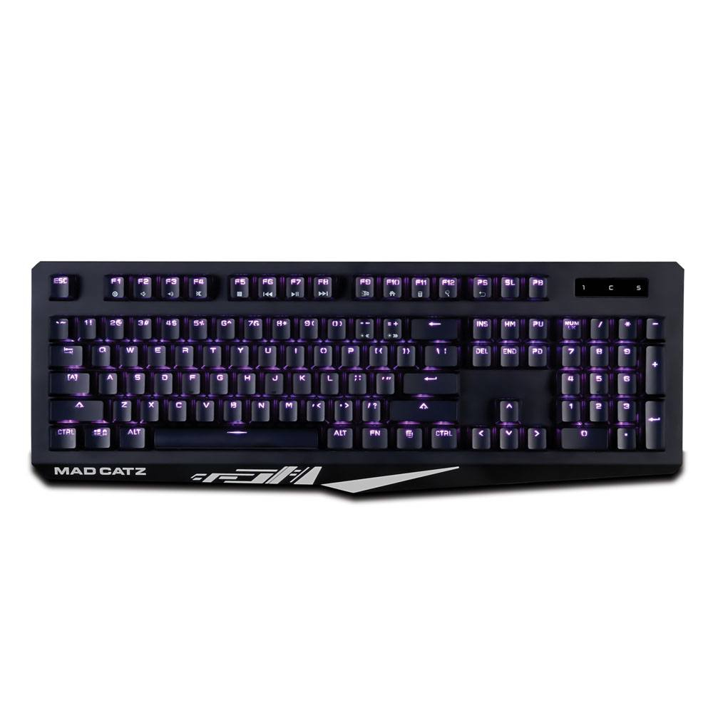 Teclado Gamer Mad Catz S.T.R.I.K.E.4 - Alámbrico - Multimedia - RGB - KS13MMUSBL00