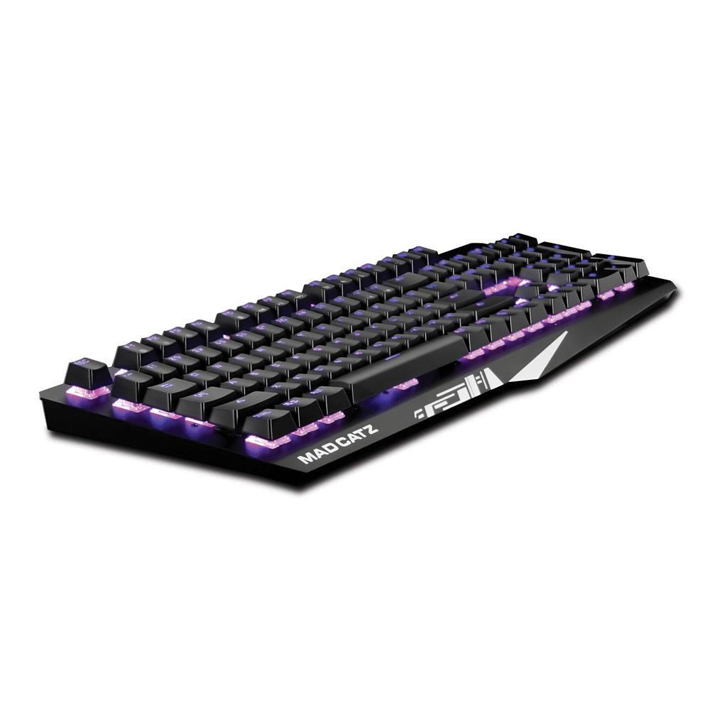 Teclado Gamer Mad Catz S.T.R.I.K.E.4 - Alámbrico - Multimedia - RGB - KS13MMUSBL00