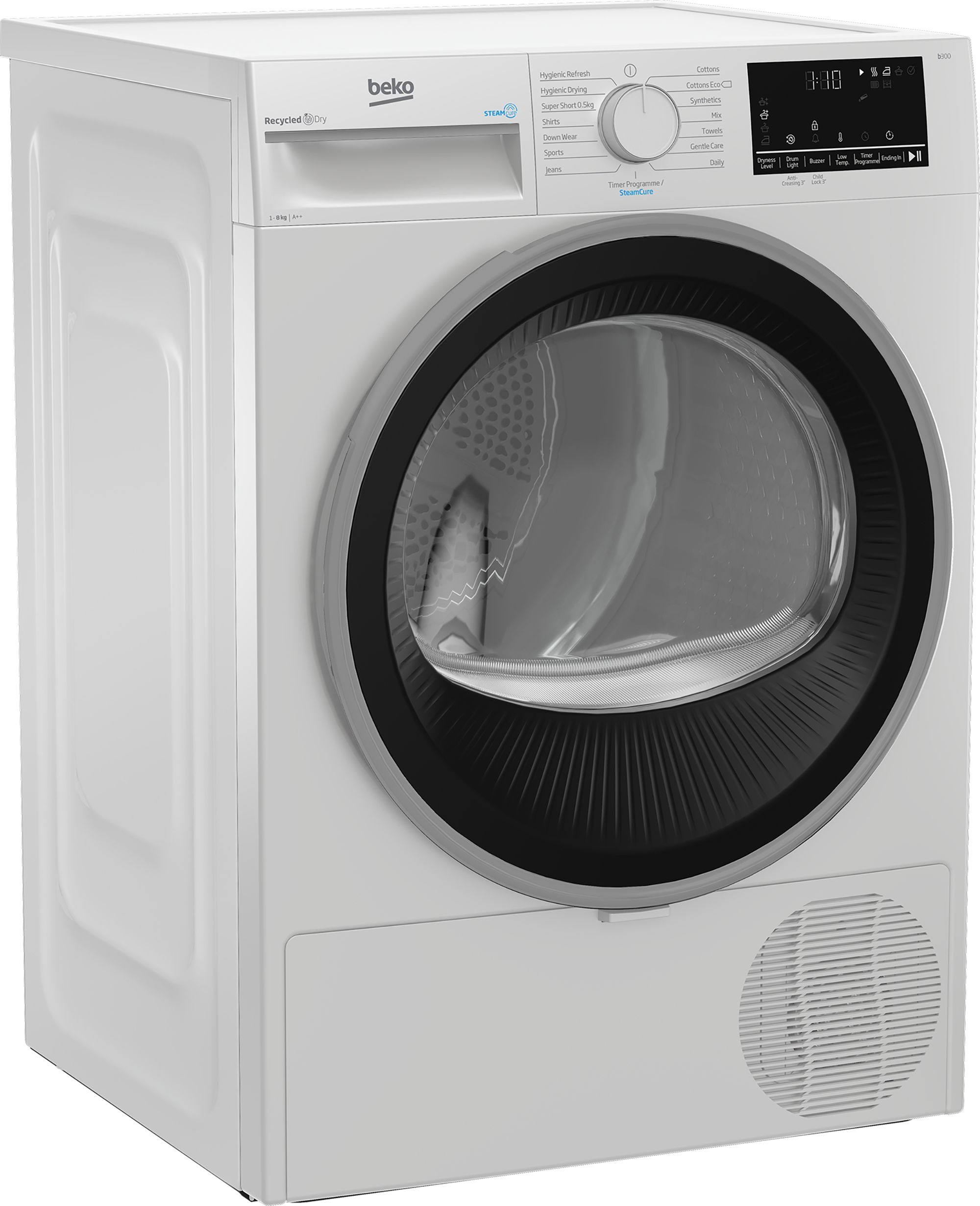 Beko B3T48231DW 8kg Heat Pump Tumble Dryer with SteamCure – image 2