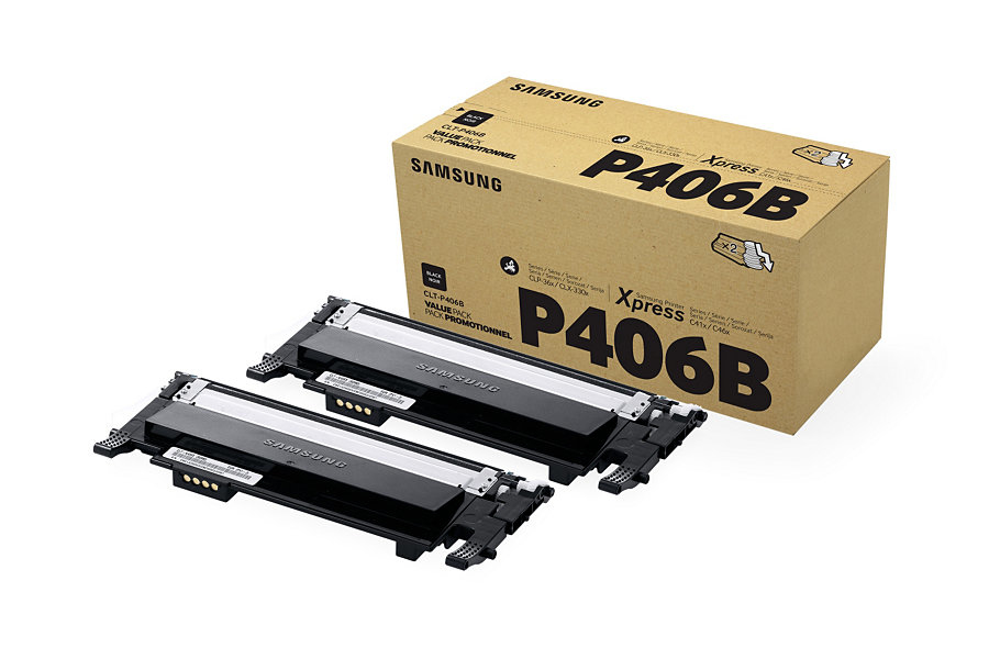 Samsung CLT-P406B toner cartridge 2 pc(s) Original Black