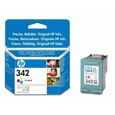 HP 342 Tri-colour Inkjet Print Cartridge with Vivera Inks