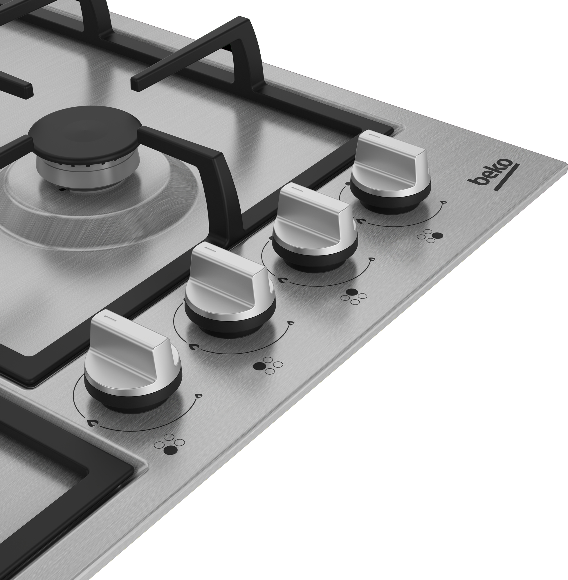 Beko 8770253200 hob Stainless steel Gas – image 4
