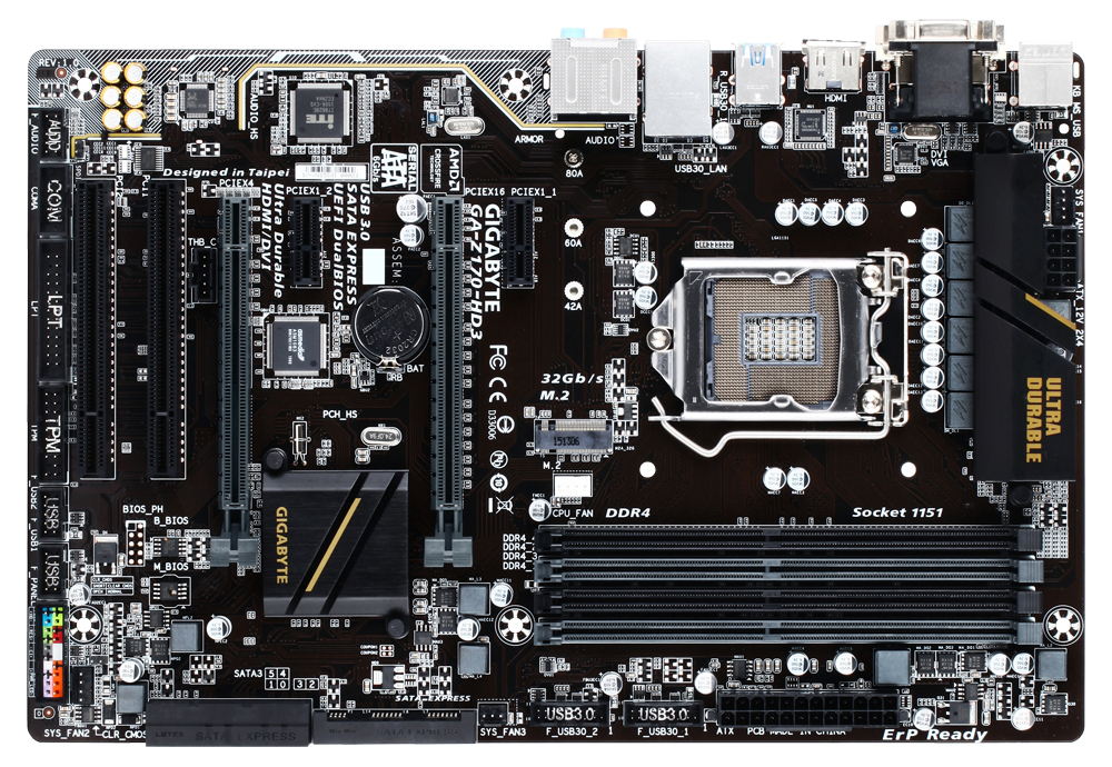 GIGABYTE GA-Z170-HD3 motherboard Intel® Z170 ATX – image 2