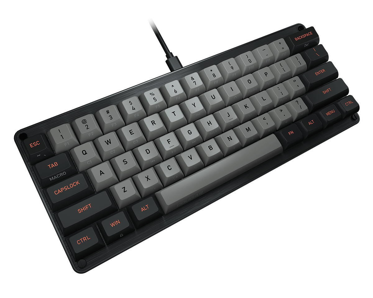 Teclado Gamer COUGAR Puri Mini - Alámbrico - Inglés - Switch Rojo - 37PRMM1MI.0002
