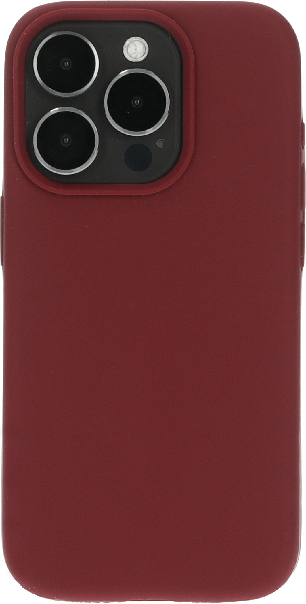 Mobiparts Silicone Cover Apple iPhone 15 Pro Plum Red – image 2