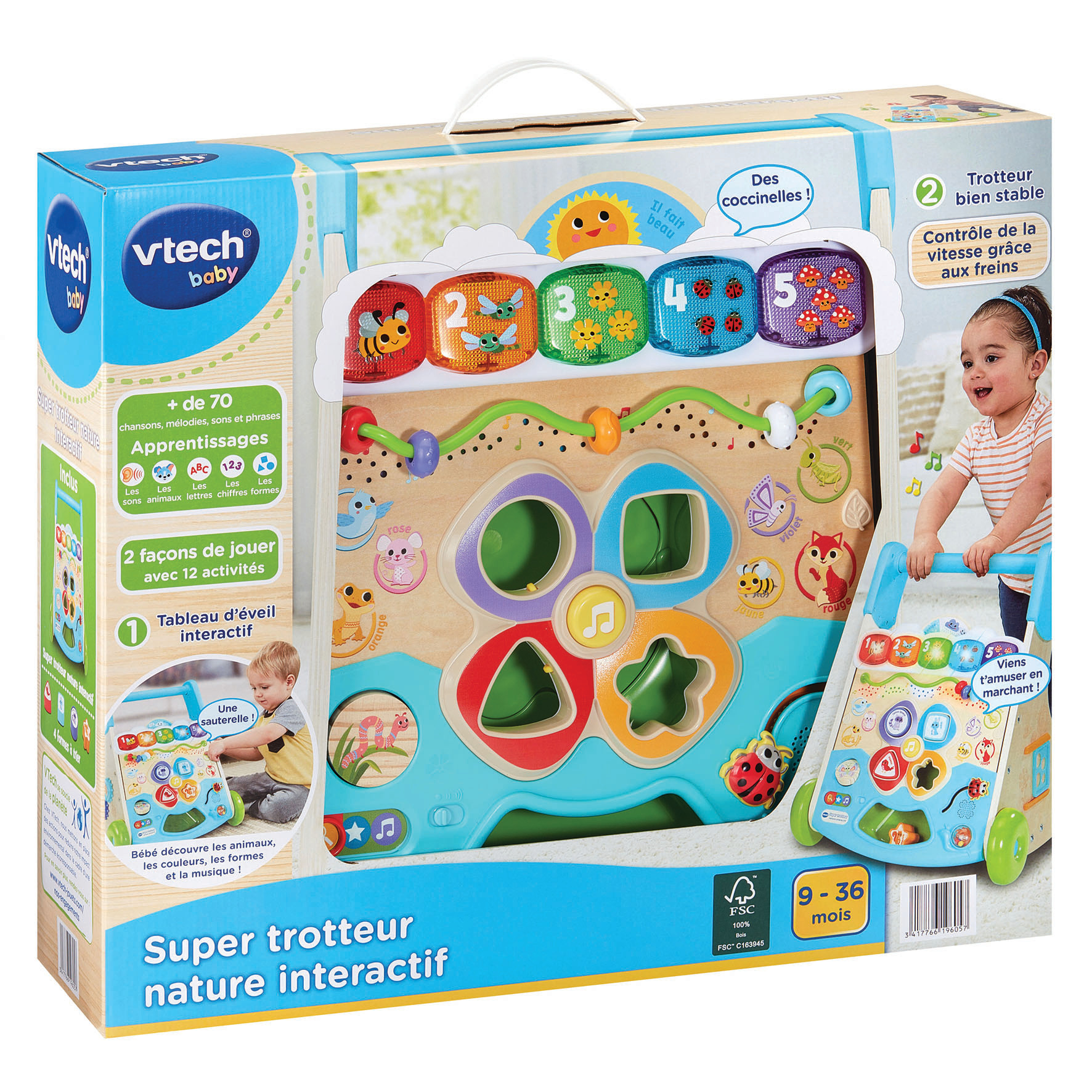 Resim VTech 80-619605 Çok Renkli Plastik Etkileşimli Yürüteç