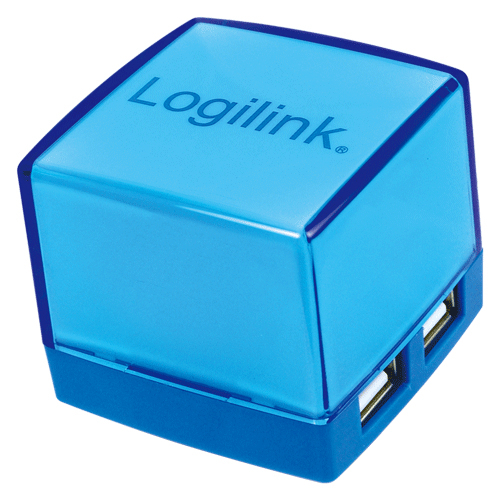 LogiLink UA0119 interface hub 480 Mbit/s Blue