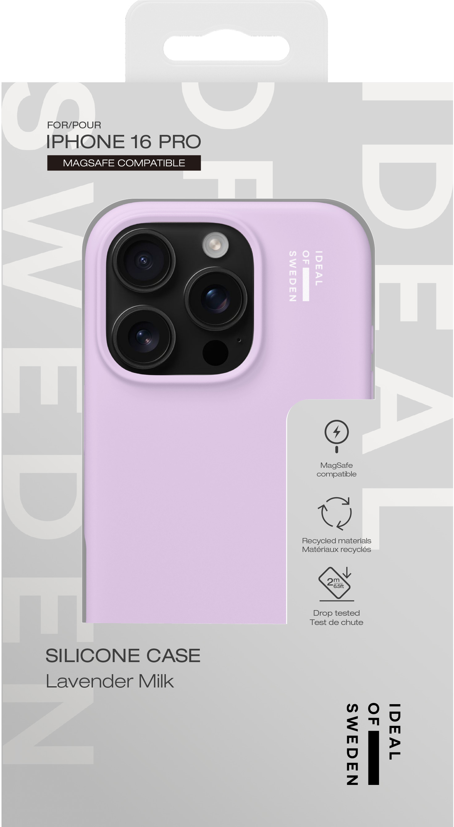 iDeal of Sweden Silicone Case MagSafe iPhone 16 Pro Lavender Milk – image 5