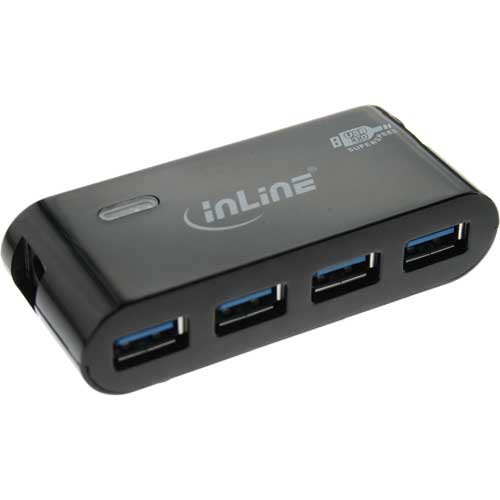 InLine 35394B interface hub 5000 Mbit/s Black