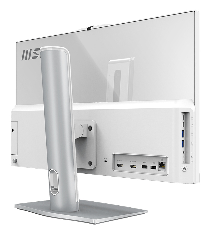 MSI Modern AM242TP 1M-1208DE All-in-One PC/workstation Intel Core 3 100U 60.5 cm (23.8″) 1920 x 1080 pixels Touchscreen 16 GB DDR5-SDRAM 256 GB SSD Windows 11 Pro Wi-Fi 6E (802.11ax) White image 6
