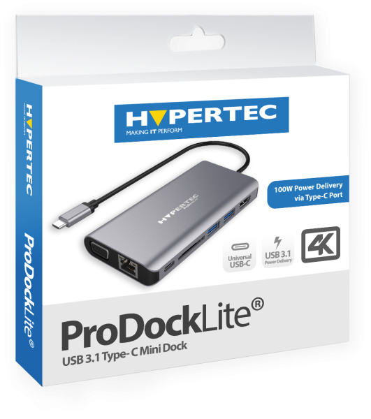 Hypertec ProDock Lite Gen2 - Universal USB 3.1 Type C Mini Dock – image 3