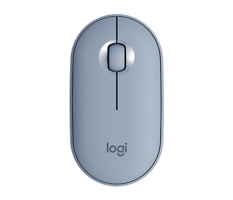Mouse logitech m350 inalámbrico 1000 dpi color azul grafito