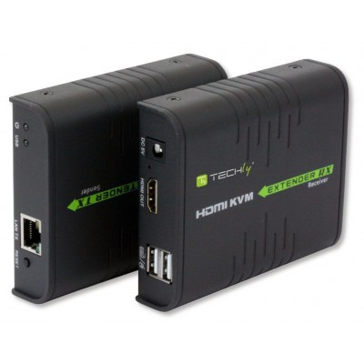 Techly IDATA-HDMI-KVM2 KVM-förlängare Sändare och mottagare