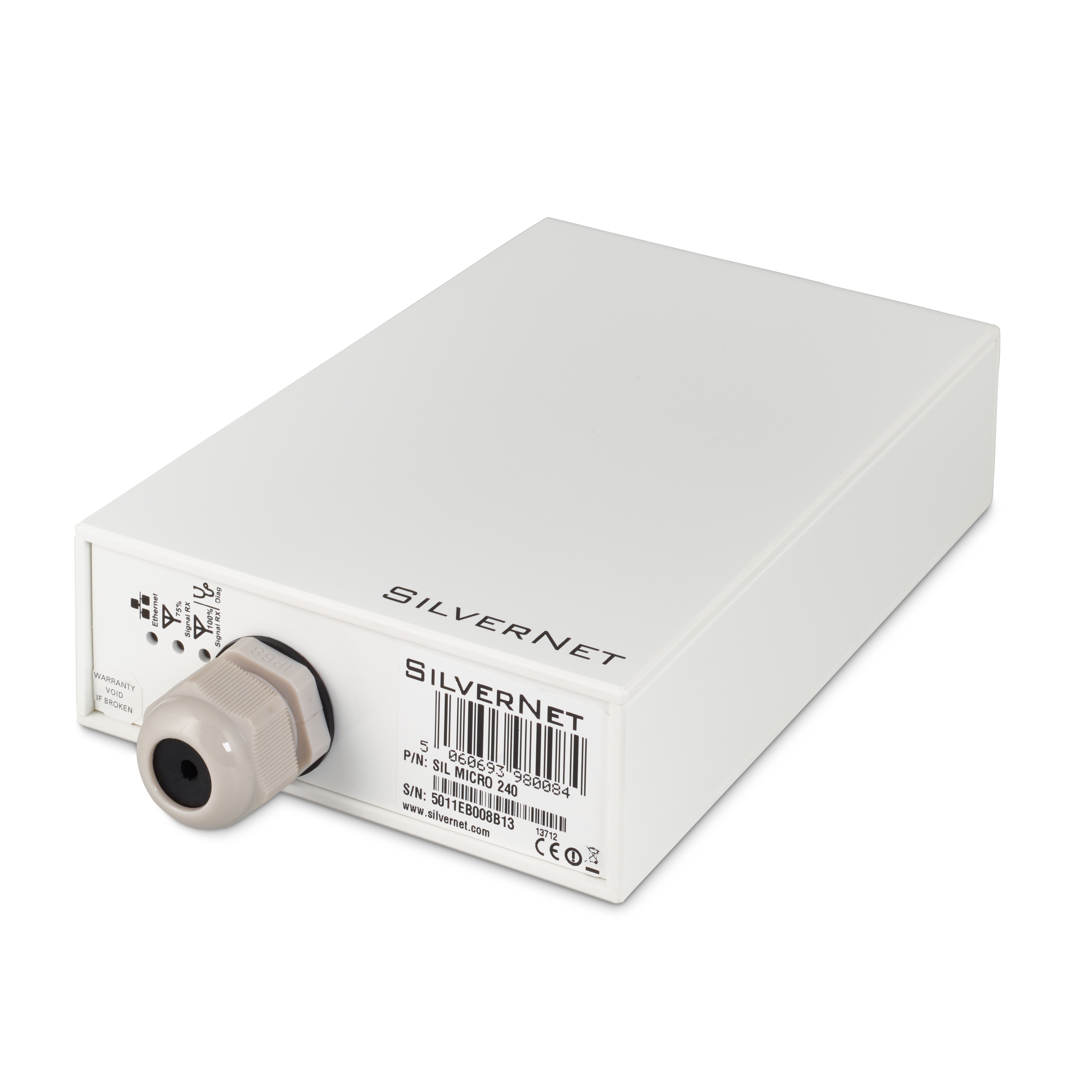 SilverNet MICRO 240 Nätverksbrygga 240 Mbit/s Vit